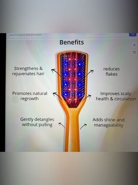 Incrementum Orange Hair Brush - Sleek Detangling Brush
